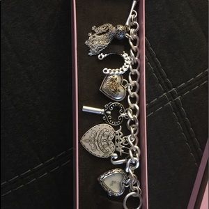 Juicy Couture silver charm bracelet